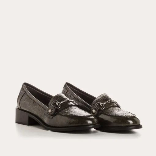 MOCASSINS JANIS VERNIS GRAINE