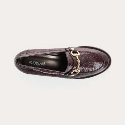MOCASSINS JANIS VERNIS GRAINE