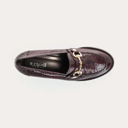 MOCASSINS JANIS VERNIS GRAINE