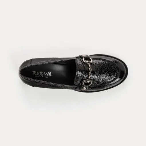 MOCASSINS JANIS VERNIS GRAINE