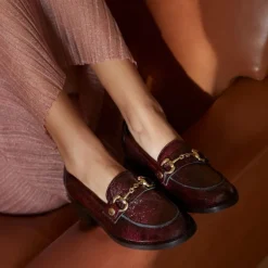 MOCASSINS JANIS VERNIS GRAINE