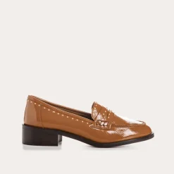 MOCASSINS JOYA ROCK CUIR VERNIS ET CLOUS