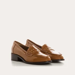 MOCASSINS JOYA ROCK CUIR VERNIS ET CLOUS
