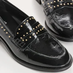 MOCASSINS JOYA ROCK CUIR VERNIS ET CLOUS