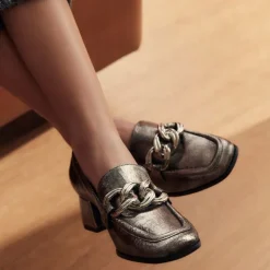 MOCASSINS LIMBA CUIR CRACKELE