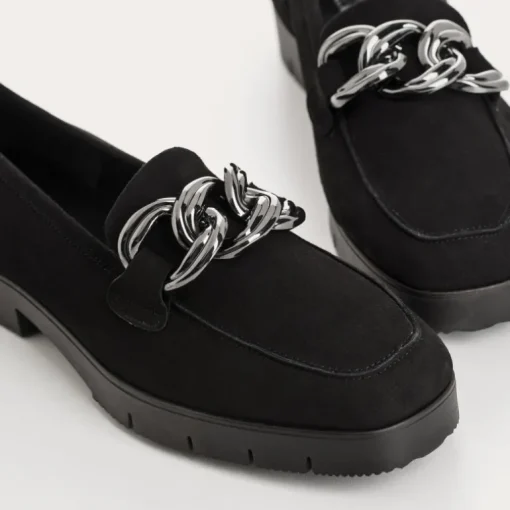 MOCASSINS MASHI CUIR VELOURS