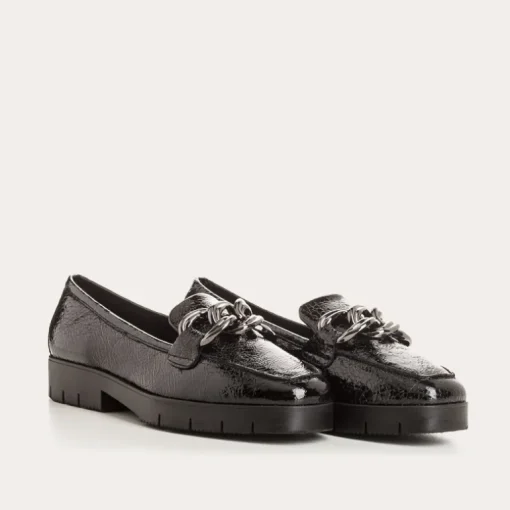 MOCASSINS MASHI VERNIS GRAINE