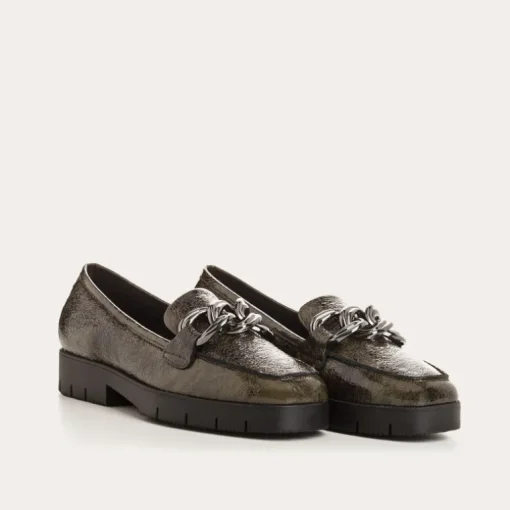 MOCASSINS MASHI VERNIS GRAINE