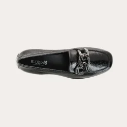 MOCASSINS MASHI VERNIS GRAINE