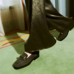 MOCASSINS MUSE CUIR VELOURS