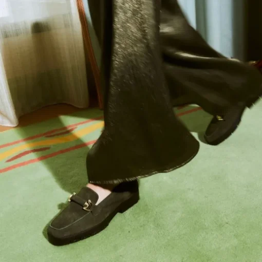 MOCASSINS MUSE CUIR VELOURS