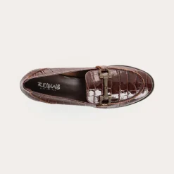 MOCASSINS POLLA CROCO VERNIS