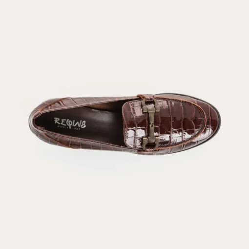 MOCASSINS POLLA CROCO VERNIS