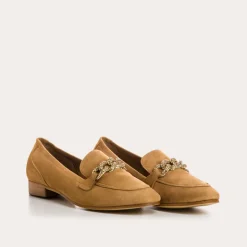 MOCASSINS POPPY CUIR VELOURS