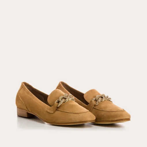 MOCASSINS POPPY CUIR VELOURS