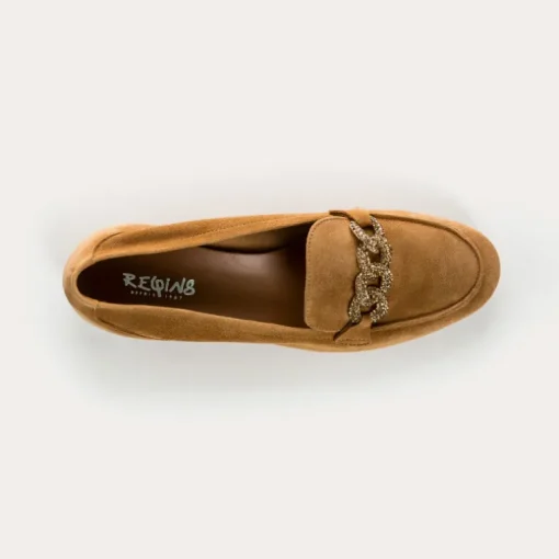 MOCASSINS POPPY CUIR VELOURS