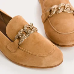 MOCASSINS POPPY CUIR VELOURS
