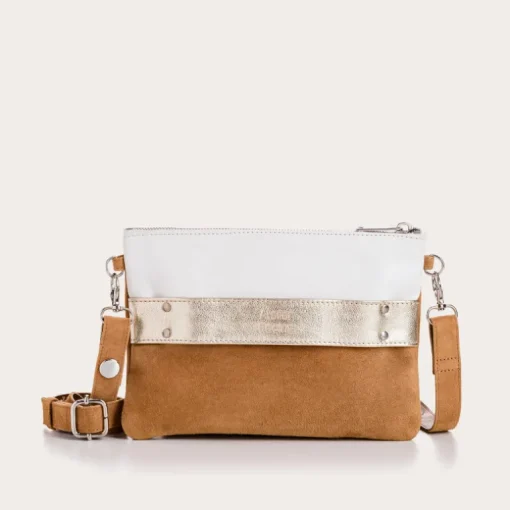 POCHETTE CARLA CUIR VELOURS
